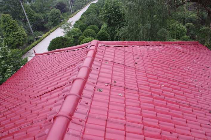 成都溫江農(nóng)村屋面改造樹(shù)脂瓦工程